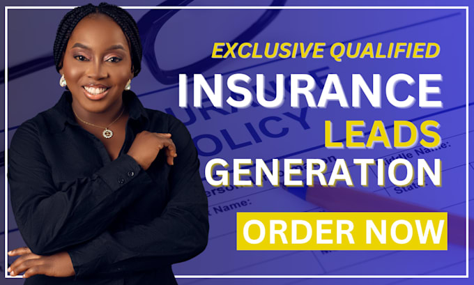 Gig Preview - Life insurance leads insurance website insurance landing page insurance leads