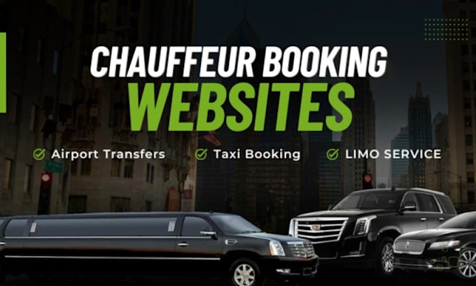 Gig Preview - Design chauffeur limousine website yacht vtc boat website chauffeur landing page