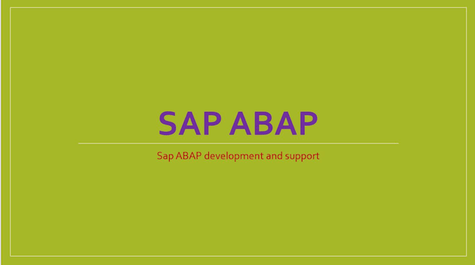 Bestseller - do sap abap development and support