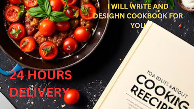 Gig Preview - Write and design cookbook recipe and ebook