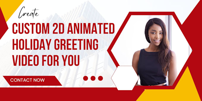 Gig Preview - Create a custom 2d animation holiday greeting video for you