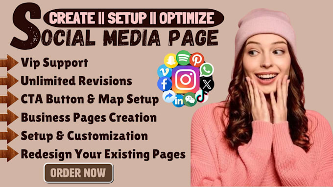 Bestseller - create, setup, optimize your facebook, ig, tiktok social media business page