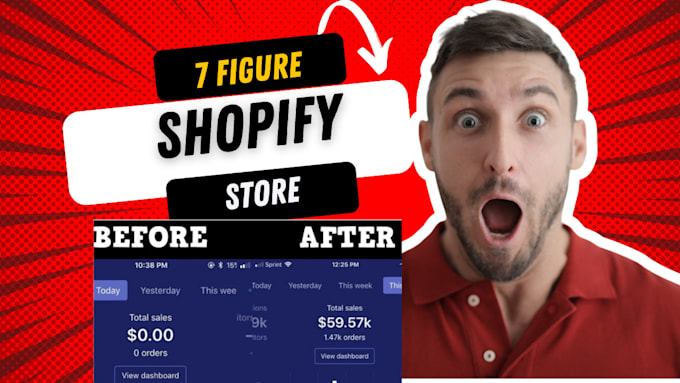 Gig Preview - Build shopify website design, redesign your website