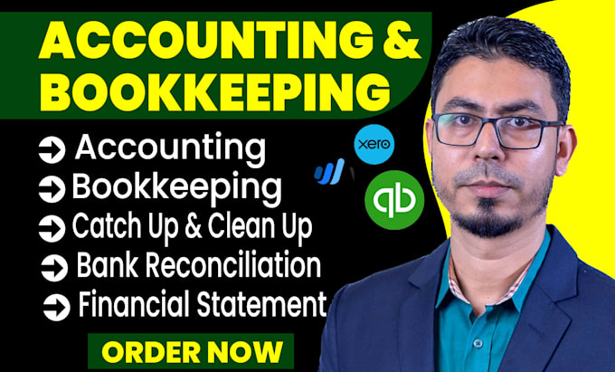 Gig Preview - Do accounting and bookkeeping in quickbooks online with quickbooks cleanup