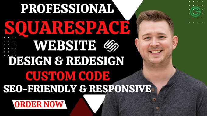 Gig Preview - Do modern squarespace website design or redesign squarespace website development