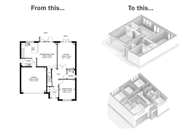 Gig Preview - Create 3d floor plans within 24 hours