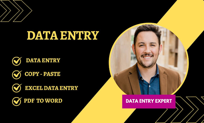 Gig Preview - Do fast data entry, copy paste, excel data entry, exal and word data entry