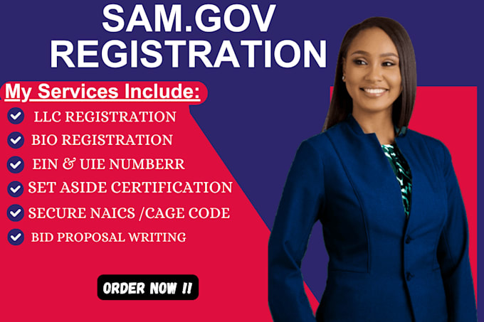 Gig Preview - Sam gov, business and llc registration uei, cage code, ein, naics code