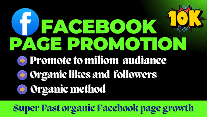 Gig Preview - Get 100k organic likes and followers increase your fb page