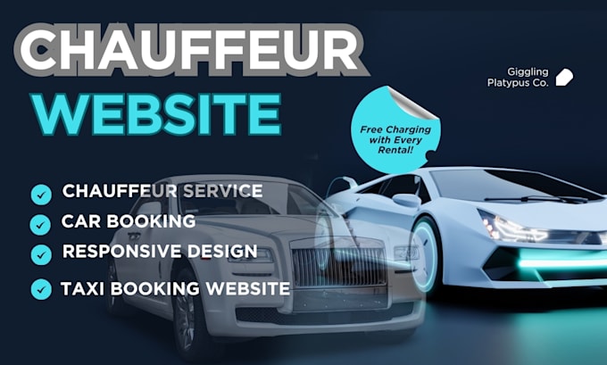 Gig Preview - Design chauffeur website taxi website limousin website taxi booking website