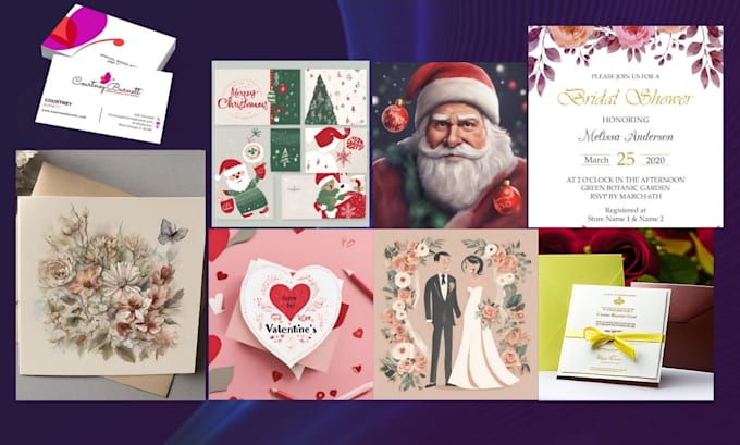 Gig Preview - Design wedding or event invitation cards, logo and business card