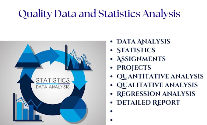 Gig Preview - Do statistical data analysis with r studio ,excel, jasp, spss, jamovi and stata