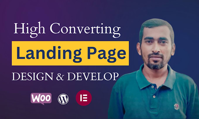 Gig Preview - Design responsive high converting landing page with elementor