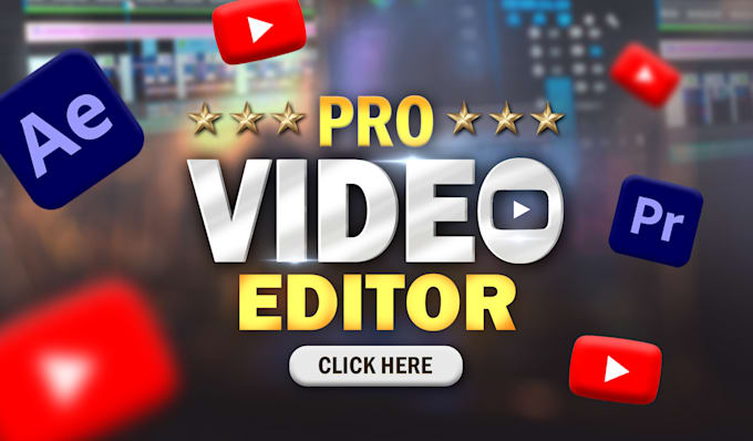 Gig Preview - Be your professional youtube video editor