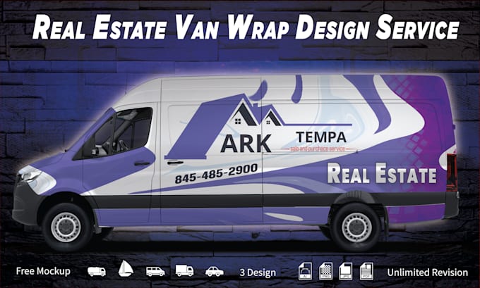 Gig Preview - Do a vehicle wrap design for car van truck trailer