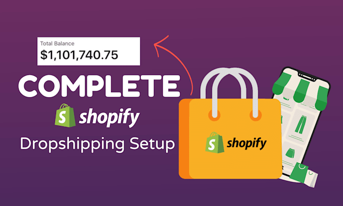 Bestseller - setup shopify dropshipping store, complete shopify marketing