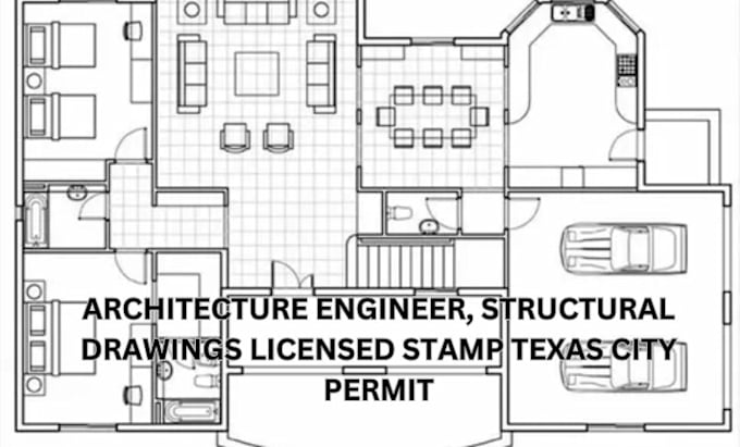 Gig Preview - Architecture engineer, structural drawings licensed stamp texas city permit