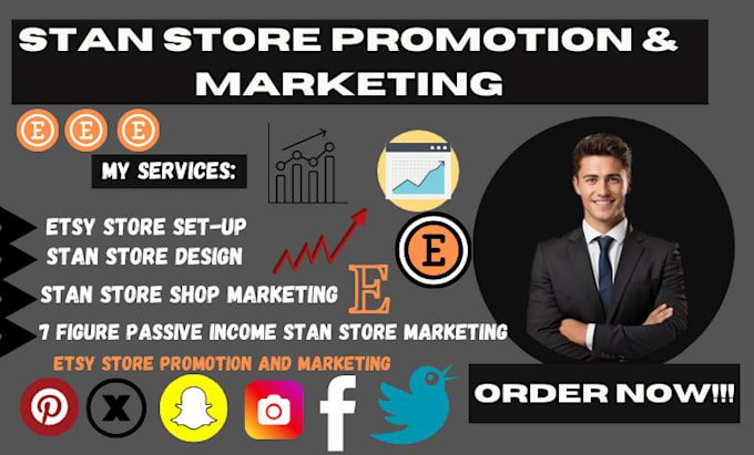 Gig Preview - Do stan store marketing,stan store sales funnel, stan store promotion master rr