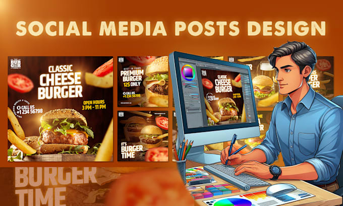 Gig Preview - Creative social media posts for your brand design