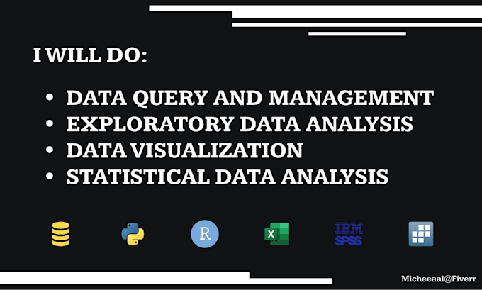 Gig Preview - Do database management, exploratory,statistical analysis,visualization spss, sql