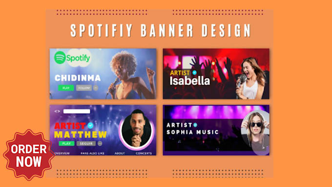 Gig Preview - Create professional spotify artist banners and  youtube banners