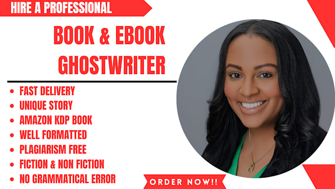 Gig Preview - Be your ebook ghostwriter, fiction, romance, erotic story,fantasy,childrens book