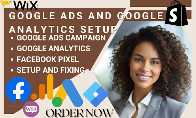 Gig Preview - Setup google analytics 4 facebook pixel ads campaign ga4 ecommerce tracking ads