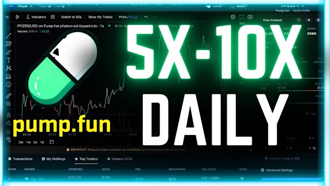 Gig Preview - Raise 50m investor for solana memecoin, cto, pump fun, crypto telegram promotion