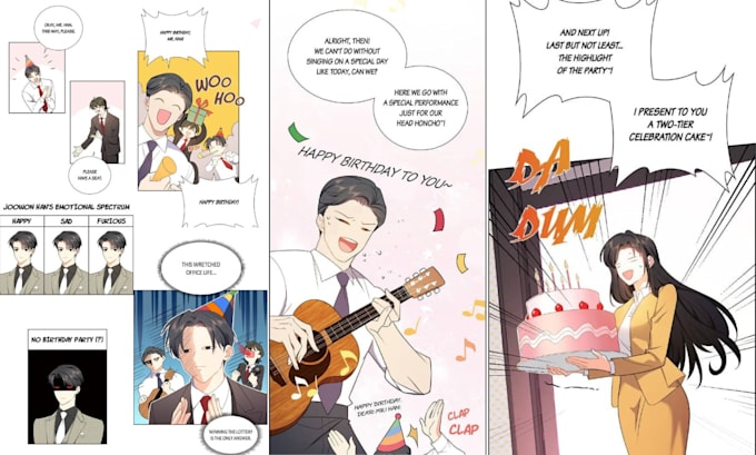 Gig Preview - Draw comic book page anime manga graphic novel book cover design webtoon comic