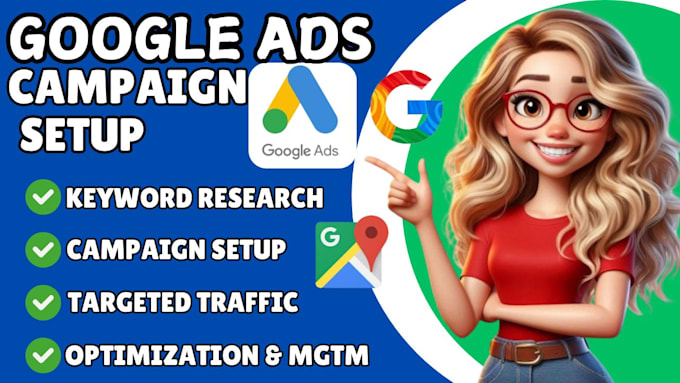 Gig Preview - Setup and manage your google ads adwords PPC campaigns