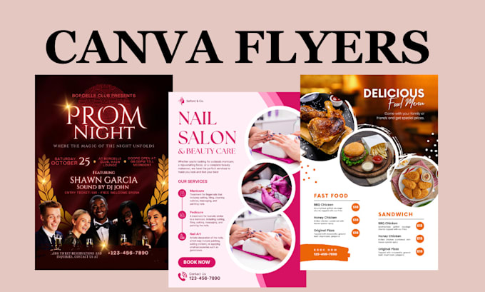 Gig Preview - Design canva flyer brochure trifold bifold posters in 24 hours