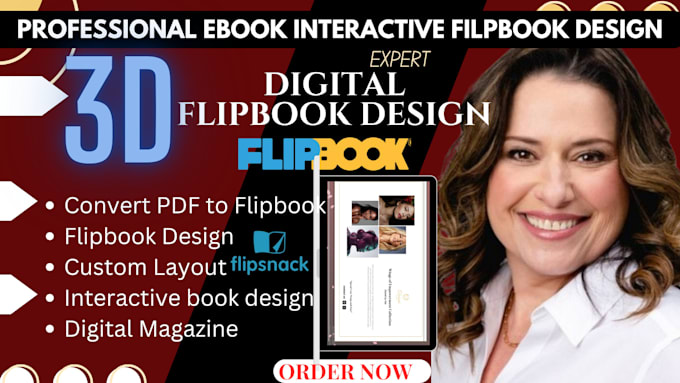 Gig Preview - Convert pdf to flipbook, design digital flipbook on flipsnack, brochure design