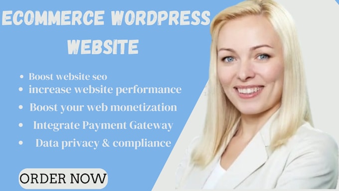 Gig Preview - Redesign ecommerce website business website wordpress website online store