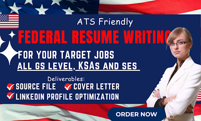 Gig Preview - Professionally in 24hrs federal resume for your targeted job