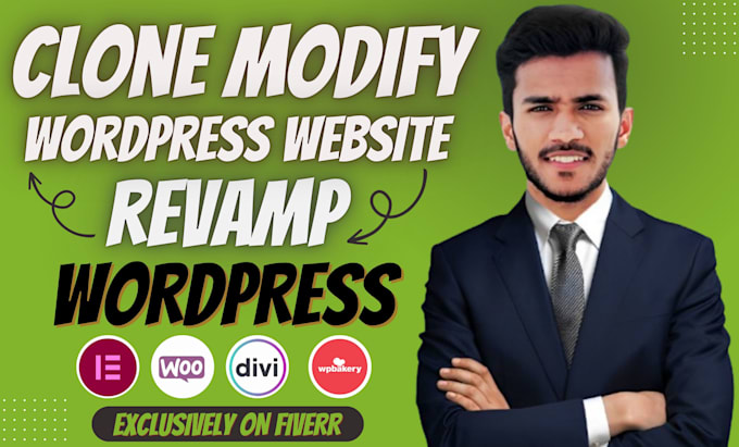 Gig Preview - Make clone website and clone modify wordpress website for you