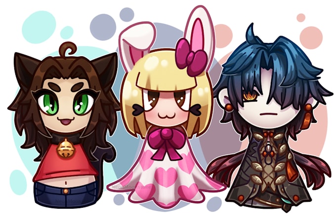 Gig Preview - Draw any character in my unique chibi style