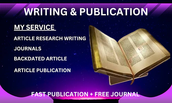 Gig Preview - Write and publish a peer reviewed article in a google scholar indexed journal