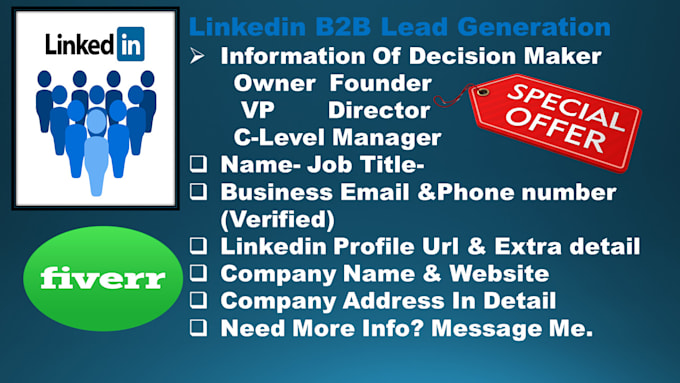 Gig Preview - Do linkedin lead generation