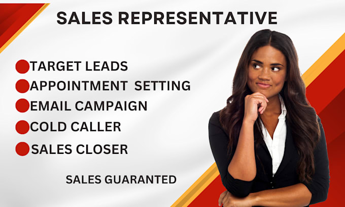 Gig Preview - Be sales closer representative deal closer online leads generation