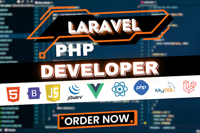 Gig Preview - Be your full stack developer build custom php laravel vue react js website