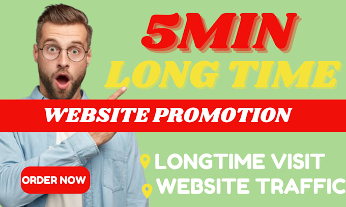 Gig Preview - 5min longtime duration organic website traffic promotion