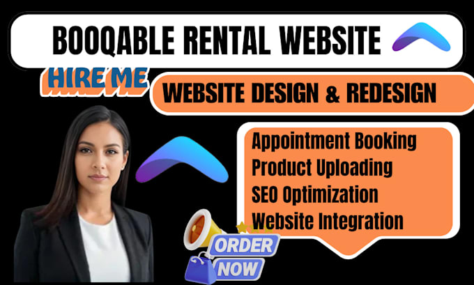 Gig Preview - Booqable rental website setup, booqable design and redesign, online booking, SEO