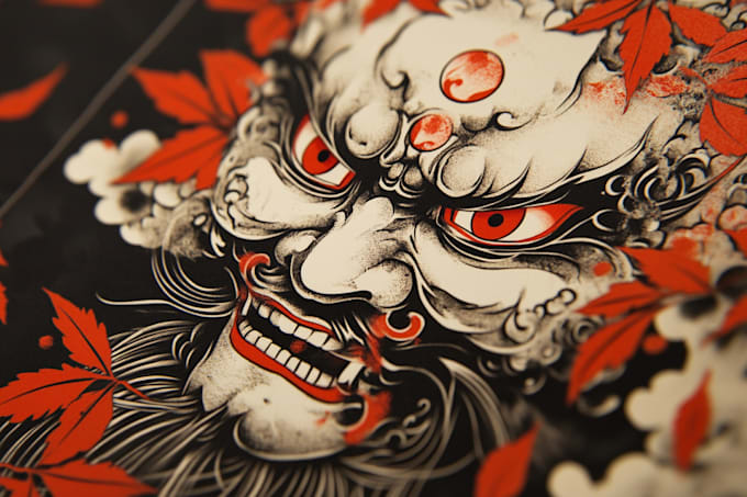 Gig Preview - Create detailed art japanese style for tshirts tattoos etc