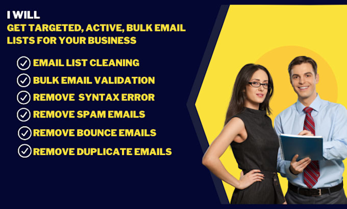 Gig Preview - Get targeted, active, bulk email lists for your business