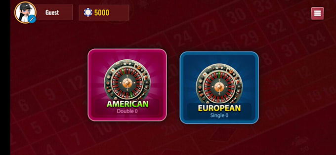 Gig Preview - Create casino roulete game