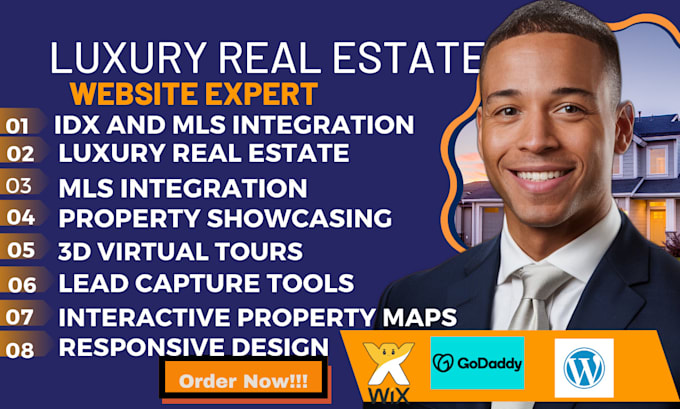 Bestseller - develop a custom luxury real estate website with  mls idx integration