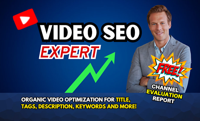 Gig Preview - Do best youtube video SEO expert optimization and channel growth manager