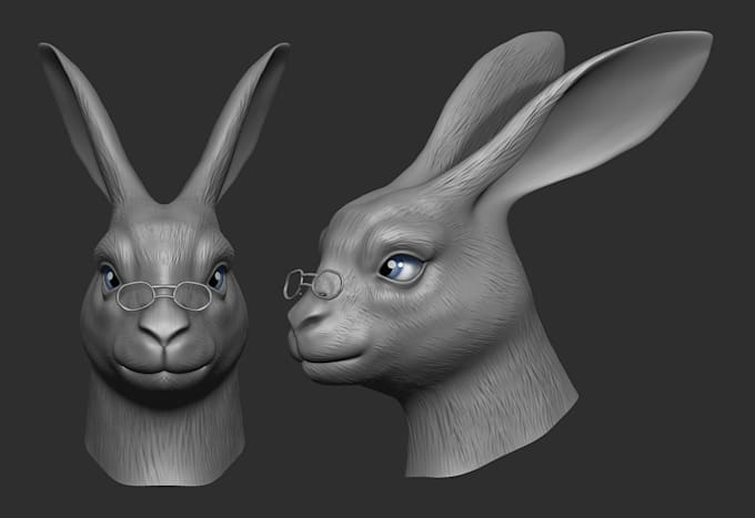 Gig Preview - Do 3d head model animal head human 3d head bust 3d sculpting rigging 3d printing