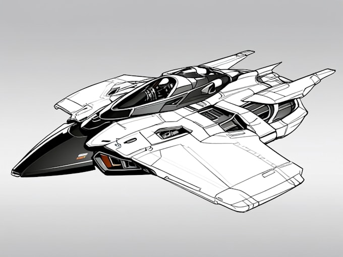 Gig Preview - Sketch a spaceship or vehicle design