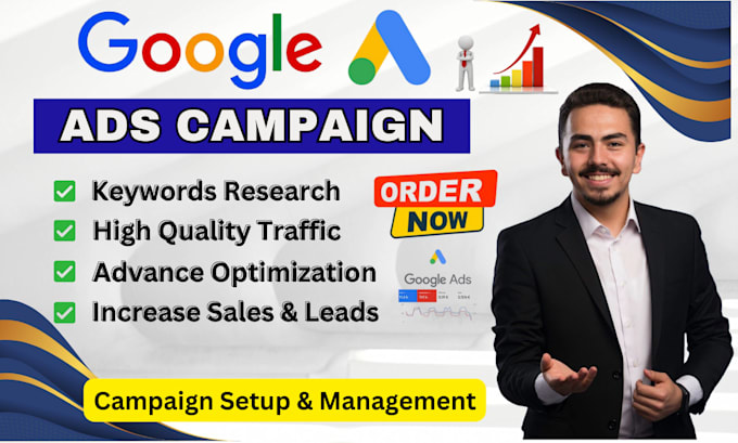 Gig Preview - Setup, optimize and manage your google ads adwords PPC campaign